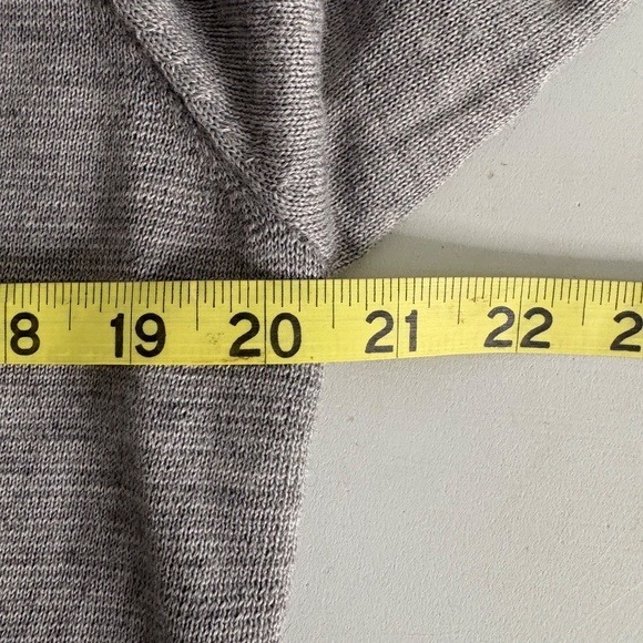 Calvin Klein Grey Open Front Cardigan Sweater - Picture 12 of 13